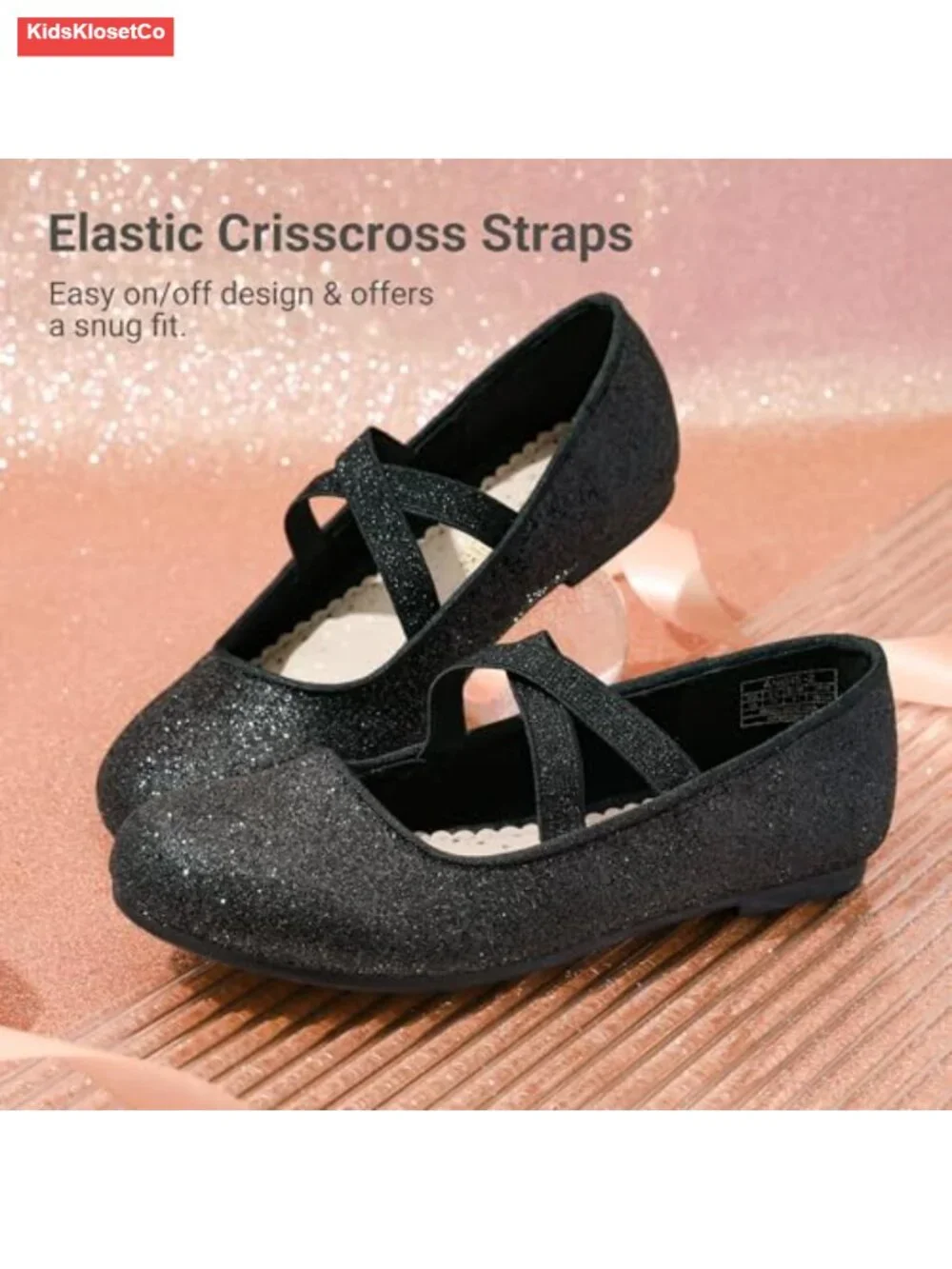 Girls Mary Jane Flats Ballerina Shoes Satin Flowers Party Wedding